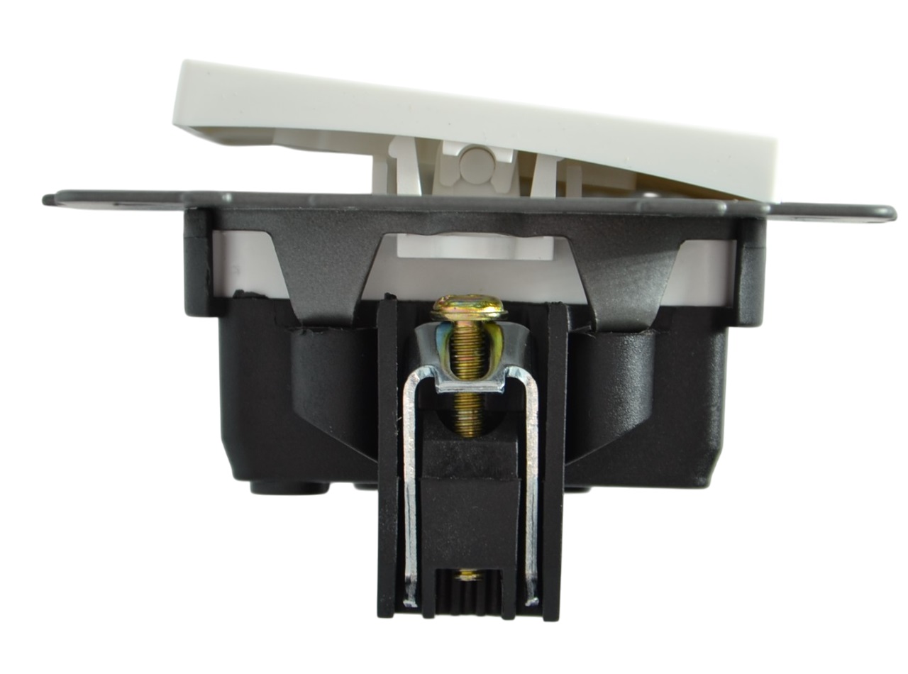 Выключатель 2-кл. белый A-009W "Aura" AWSproducts