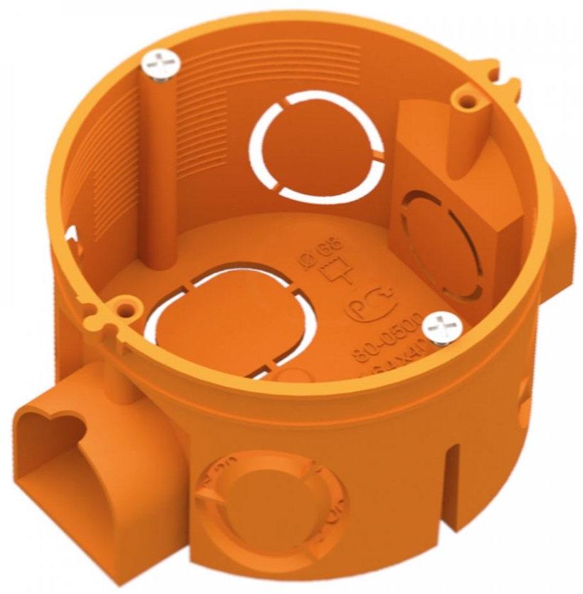 Коробка установ. 68х42 с ушами стойкая к горению (ПВ-2) Промрукав (224)
