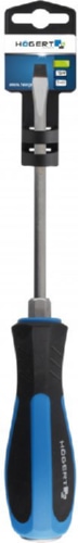 Отвертка силовая с металлическим затыльником шлиц  SL8x150 мм, CrV HOEGERT