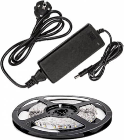 Набор LED лента LS 35CW-60/33-5-AP 60LED 24Вт IP33 6000K холодный белый 5м, адаптер IN HOME