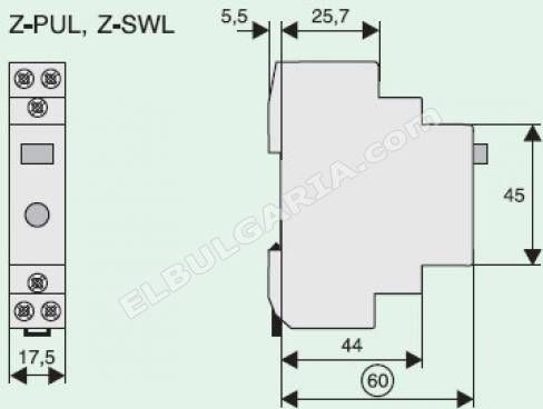 Выключатель Z-SW/SS на DIN