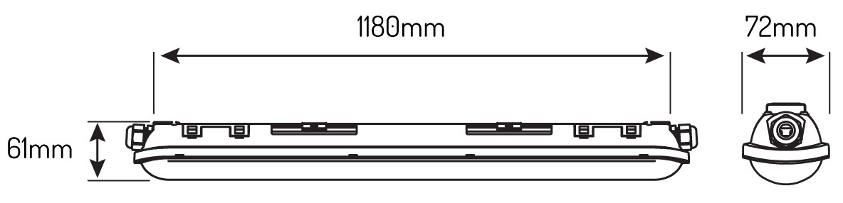 Светильник PRIME LINKER 40W 4000K 6000lm IP65