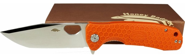 Нож Honey Badger Tanto D2 L (HB1405) с оранжевой рукоятью