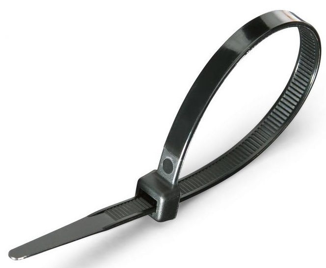 Хомут 8,0*400 черный нейлон UV (100 шт.) КСС (Fortisflex) (КВТ), уп