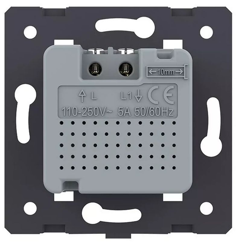Датчик движения Livolo с сенсорным выключателем, цвет серый (механизм)