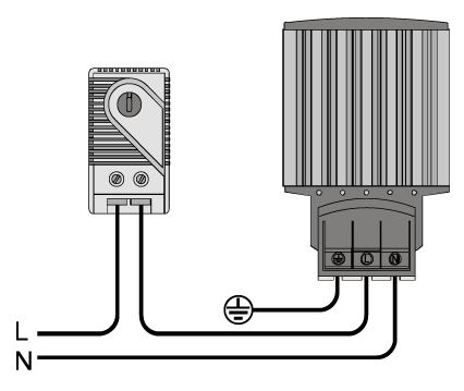 Термостат NO для управления вентилятором MTK-CT0