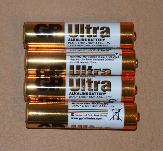 Элемент питания GP 24AU-2CR4 Ultra Alkaline, LR03, BL4, блистер 4 шт.