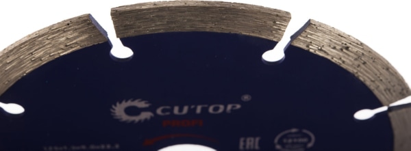 Диск отрезной алмазный сегмент CUTOP, 125 x1.9 x 8.0 x 22.2 мм