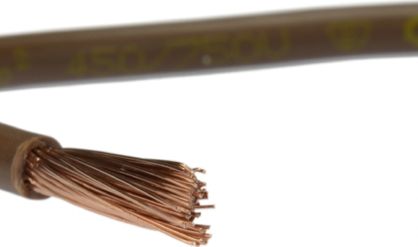 Провод LGY 1*25 (ПВ3) 450/750V (H07V-K) КОРИЧНЕВЫЙ