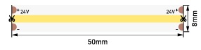 Лента LED COB 3000K 13,5Вт/м 24В 1080Лм/м 5м SWG