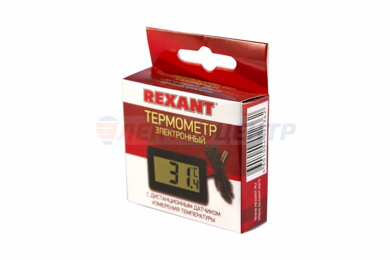 Термометр электронный REXANT с дистанционным датчиком измерения температуры