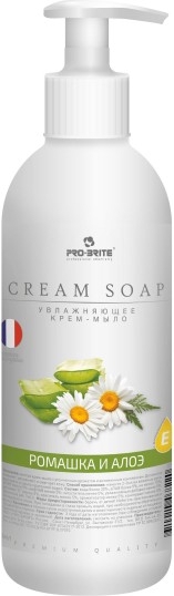 Увлажняющее крем-мыло "Ромашка и алоэ" Cream Soap Premium (500 мл)