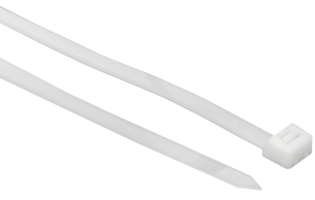 Хомут 2,5*100 белый нейлон (100 шт.) Basic (EKF), уп