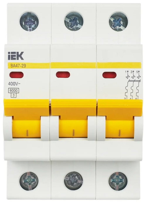 Автоматический выключатель ВА47-29 B25/3 4,5кА IEK