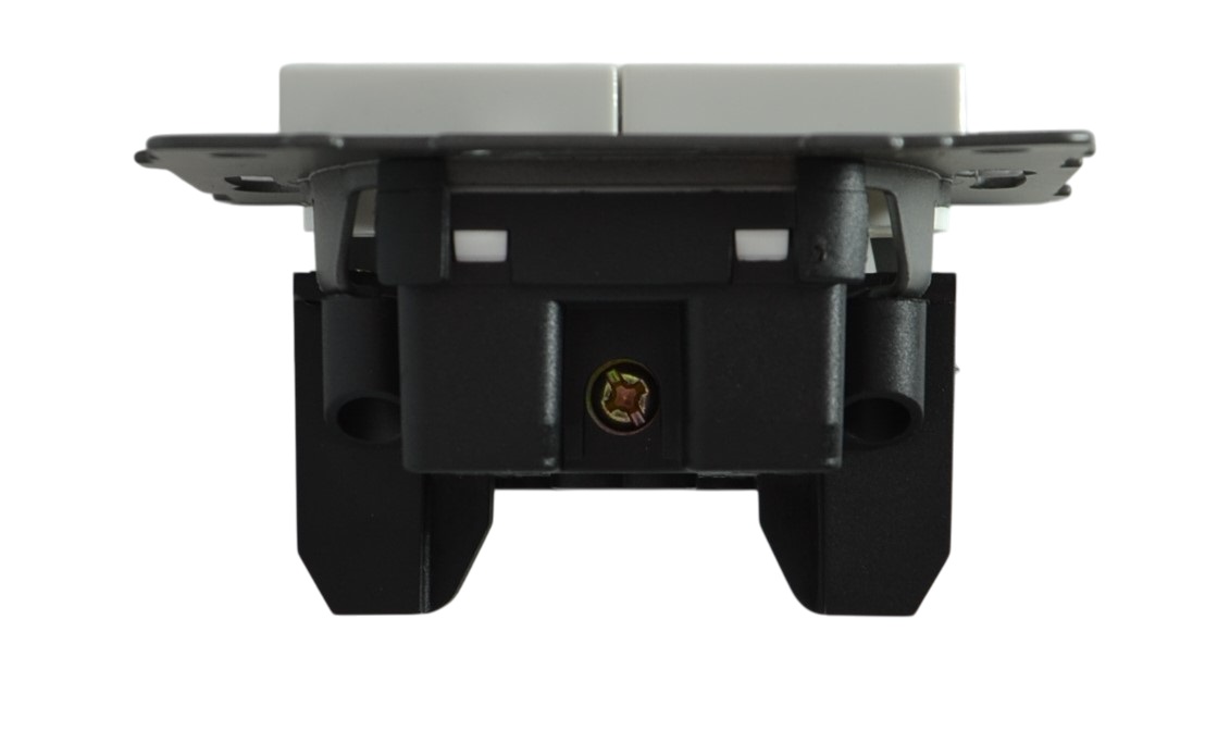 Выключатель 2-кл. белый A-009W "Aura" AWSproducts