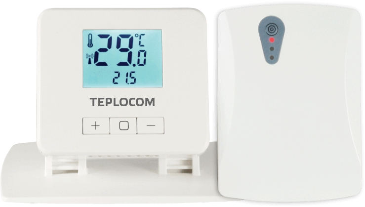 Термостат комнатный Teplocom TS-2AA/3A-RF беспроводной