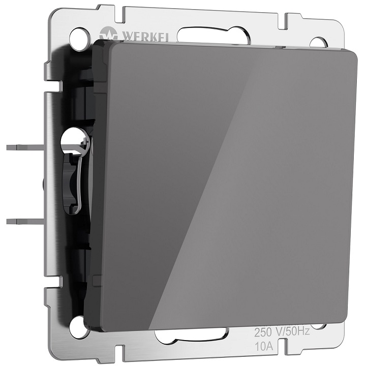 Выключатель проходной 1-кл. Графит акрил WERKEL