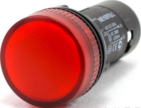 Сигнальная лампа AD127-22A, красный, 220V AC/ MT22-A64