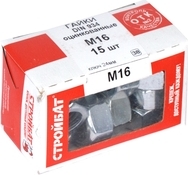 Гайка М16 шестигранная DIN934 цинк (15 шт.) (Стройбат)