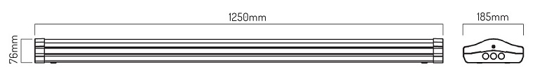 Светильник линейный LED PRIME Linear 40W 4000K 5200Lm IP20 1200мм