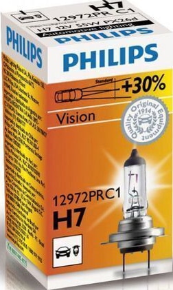 Лампа PHIL 12972PRC1 H7 PREMIUM +30% 12V 55W PX26d