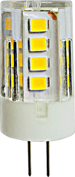 Лампа светодиодная LED-JC-220/3W/4000K/G4/CL GLZ09TR