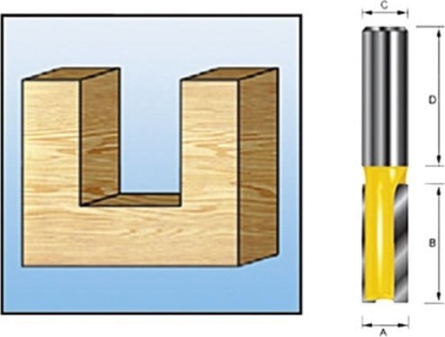 Фреза пазовая 3*8*8*32 (D-10001) Makita