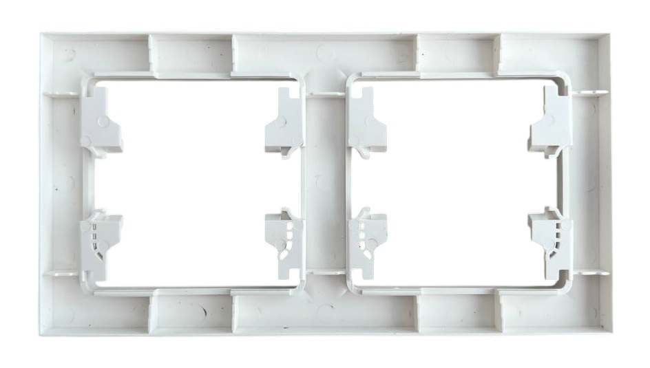 Рамка 2-я белая горизонтальная U1A-029 SoftTouch "Uno" AWSproducts