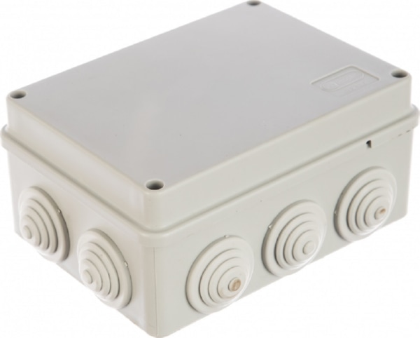 Коробка распред. о/п 150х110х70 IP55 СЕРАЯ 10 сальников JBS150 Ecoplast (50)