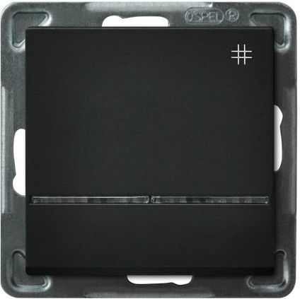 Выключатель LP-4RS/m/33 1071  проходной с подсветкой (без рамки)