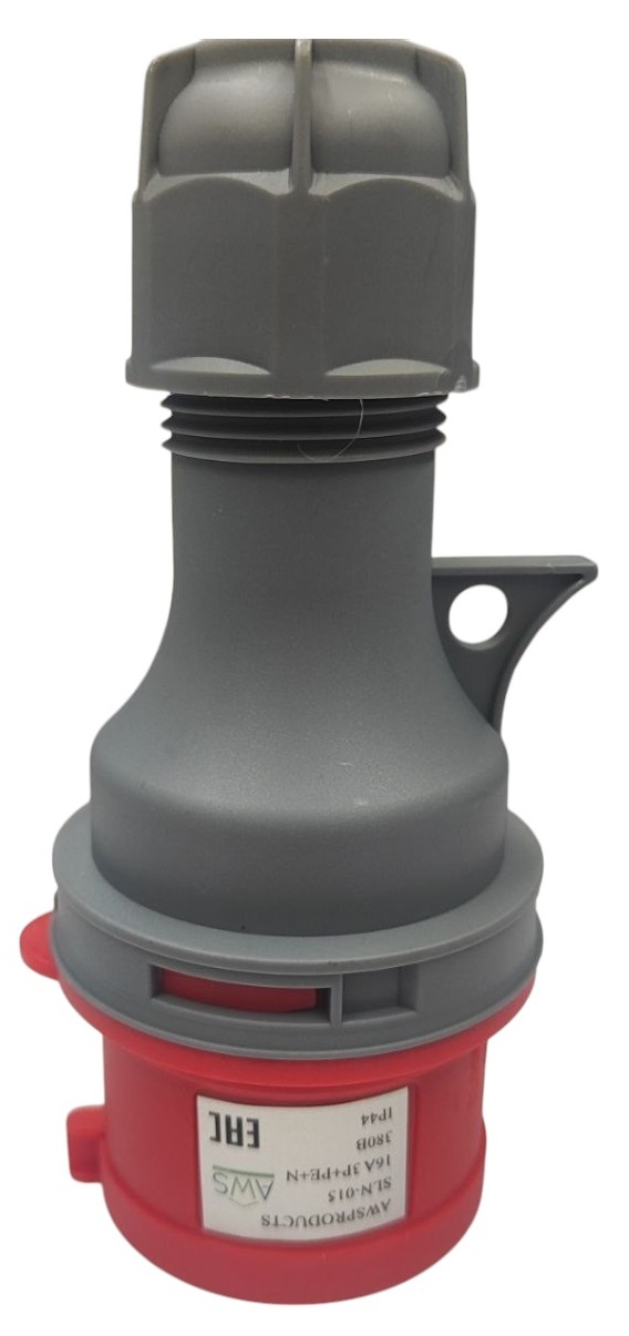 Вилка переносная 16A 5п (3P+PE+N) SLN-015 IP44, 380В, AWSPRODUCTS