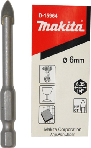 Сверло(стекло) хвост.1/4 6x65 Makita