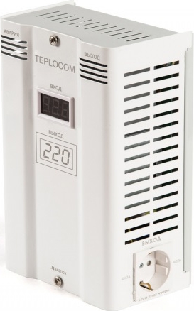 Стабилизатор фазоинверторный TEPLOCOM ST-1000 INVERTOR 800VA Uвх. 90…300В(с индикатором)