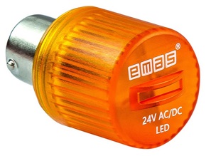 Светодиод IKML024S 24VAC/DC жел. Emas