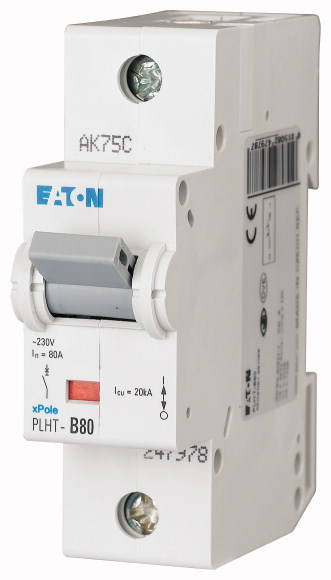 Автомат PLHT-D80 (D) 80А, 1-pol