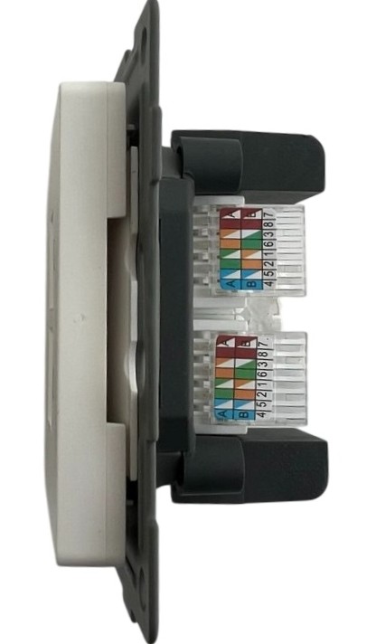 Розетка RJ45 (cat 5e) 2-я белая U1A-016-2 SoftTouch AWSPRODUCTS