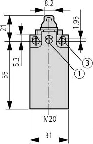 Концевой выключатель LS-11-SW 6A 230V (пластик)