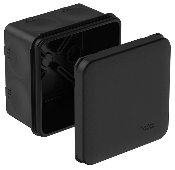 Коробка распред. о/п 70х70х42 IP66 ЧЕРНАЯ System Electric (140)