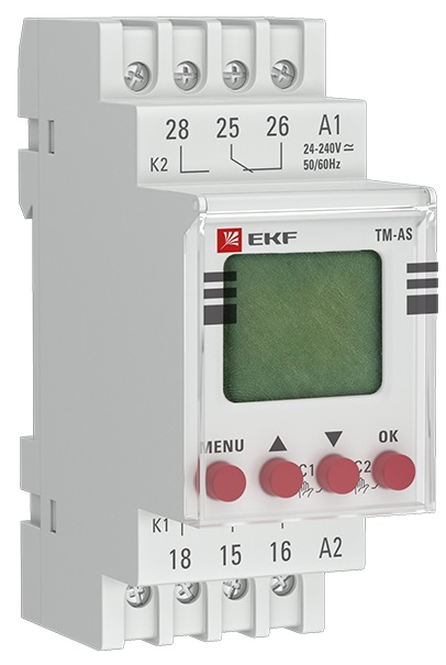 Таймер электронный астрономический TM-AS 16А 264В EKF