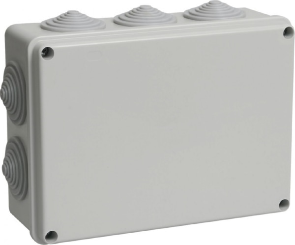 Коробка распред. о/п 190х140х70 IP44 СЕРАЯ 10 сальников КМ41243 IEK (20)