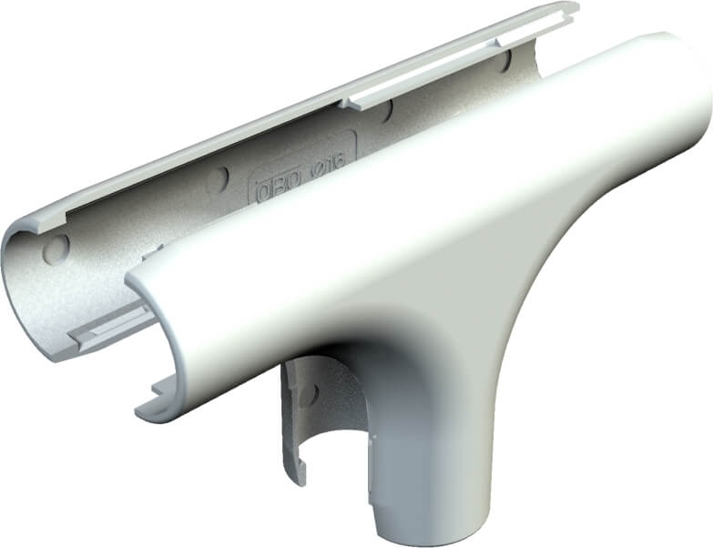 Т-образная секция Quick-Pipe (2953 T M25 LGR) (уп.5шт.)