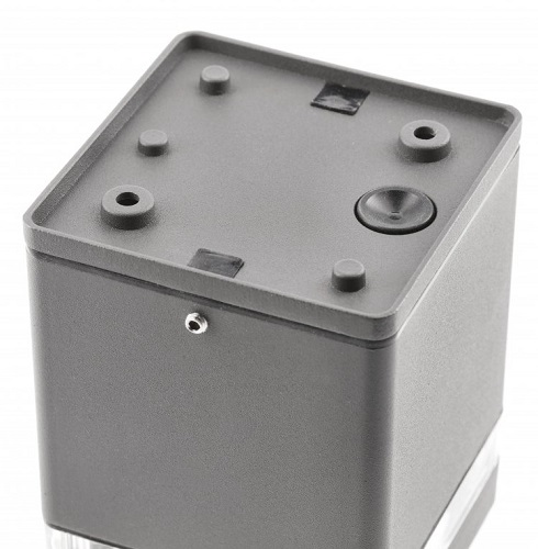 Светильник потолочный RIVEN, алюминий, 102x120, IP54, max 35W, квадратный, графит GTV