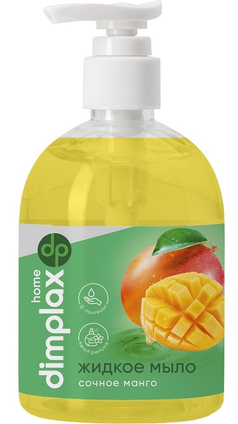 Жидкое мыло "Сочный манго" 500мл DIMPLAX