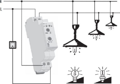 Диммер для LED и энергосбер. рег. ламп DIM-15 300Вт, 230В