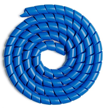 Спираль пластиковая 12мм СП12С синяя (только по 5 метров)