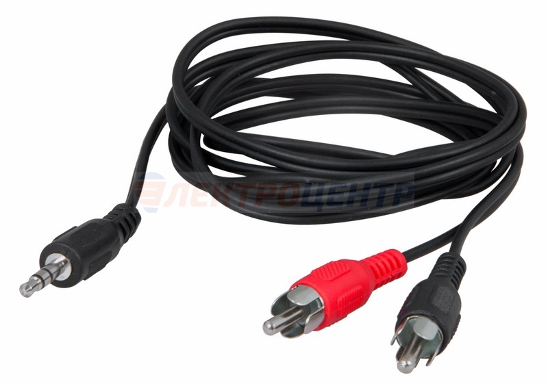 Шнур  3.5мм  стерео штекер - 2 RCA  3М  REXANT