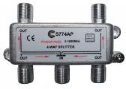 ТВ разветвитель S774AP, 1-4,5-1000MHz
