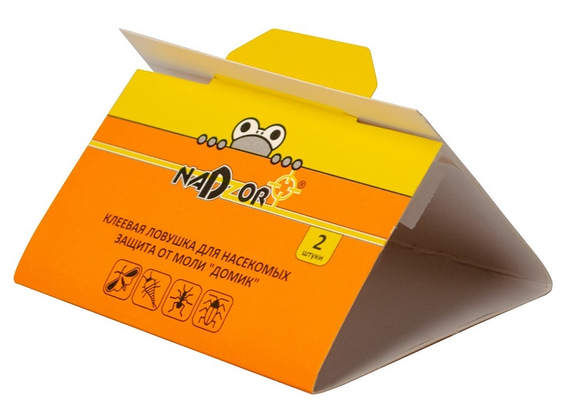 Клеевая ловушка для защиты от пищевой моли «Домик» Nadzor, ком