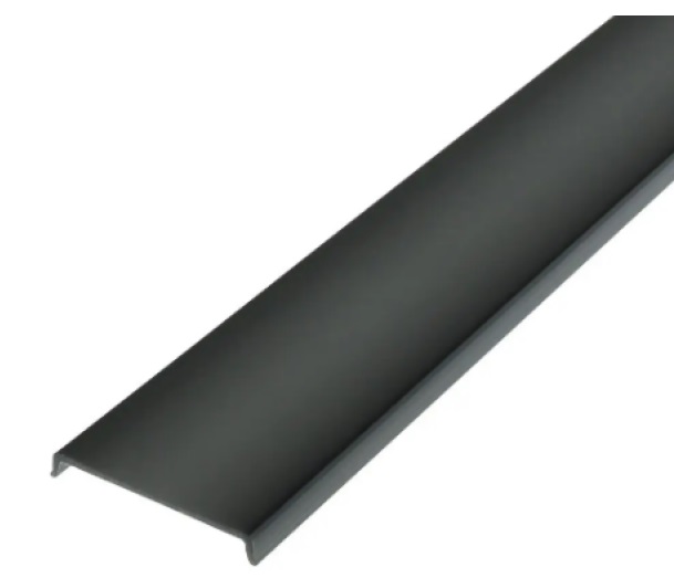 Рассеиватель (пластик) GLAX для алюминиевого профиля , 2м, черн GTV
