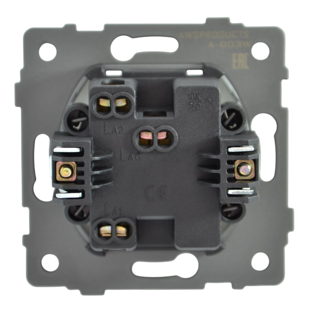 Выключатель проходной 1-кл. белый A-003W "Aura" AWSproducts